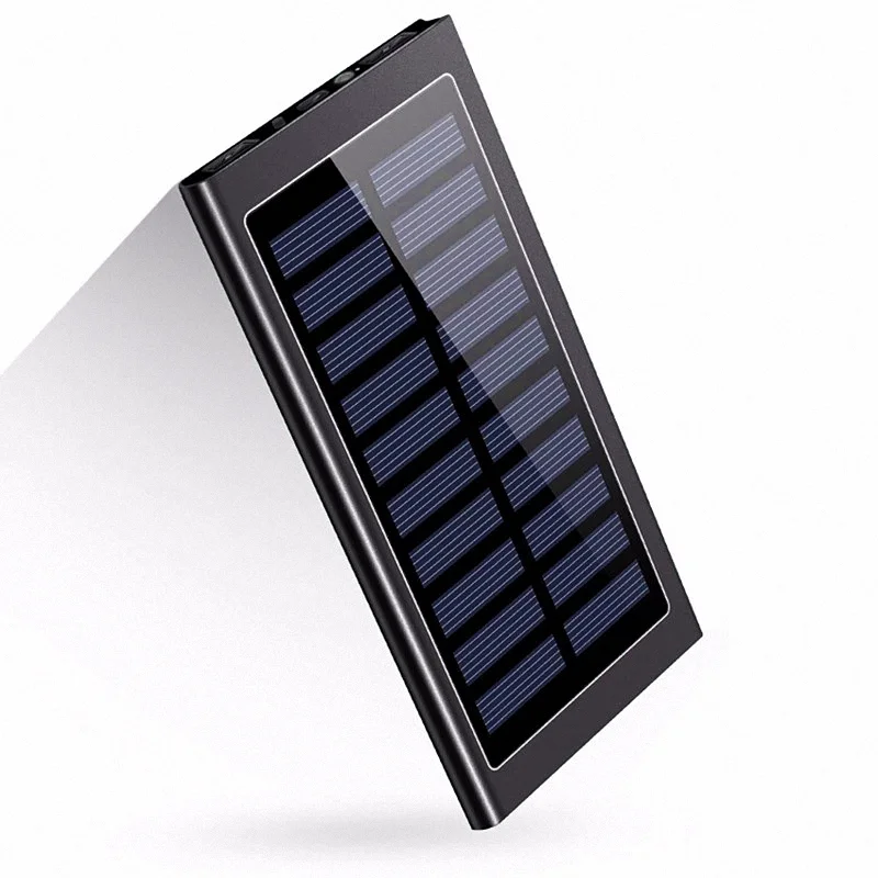 

Factory low cost Ultra thin portable mobile slim power bank 10000mah solar battery charger