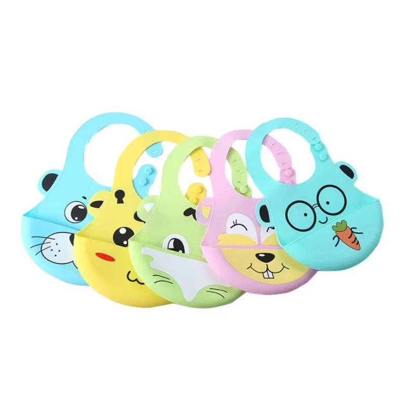 

Easy to Clean Food Grade Soft Silicone Baby Bib