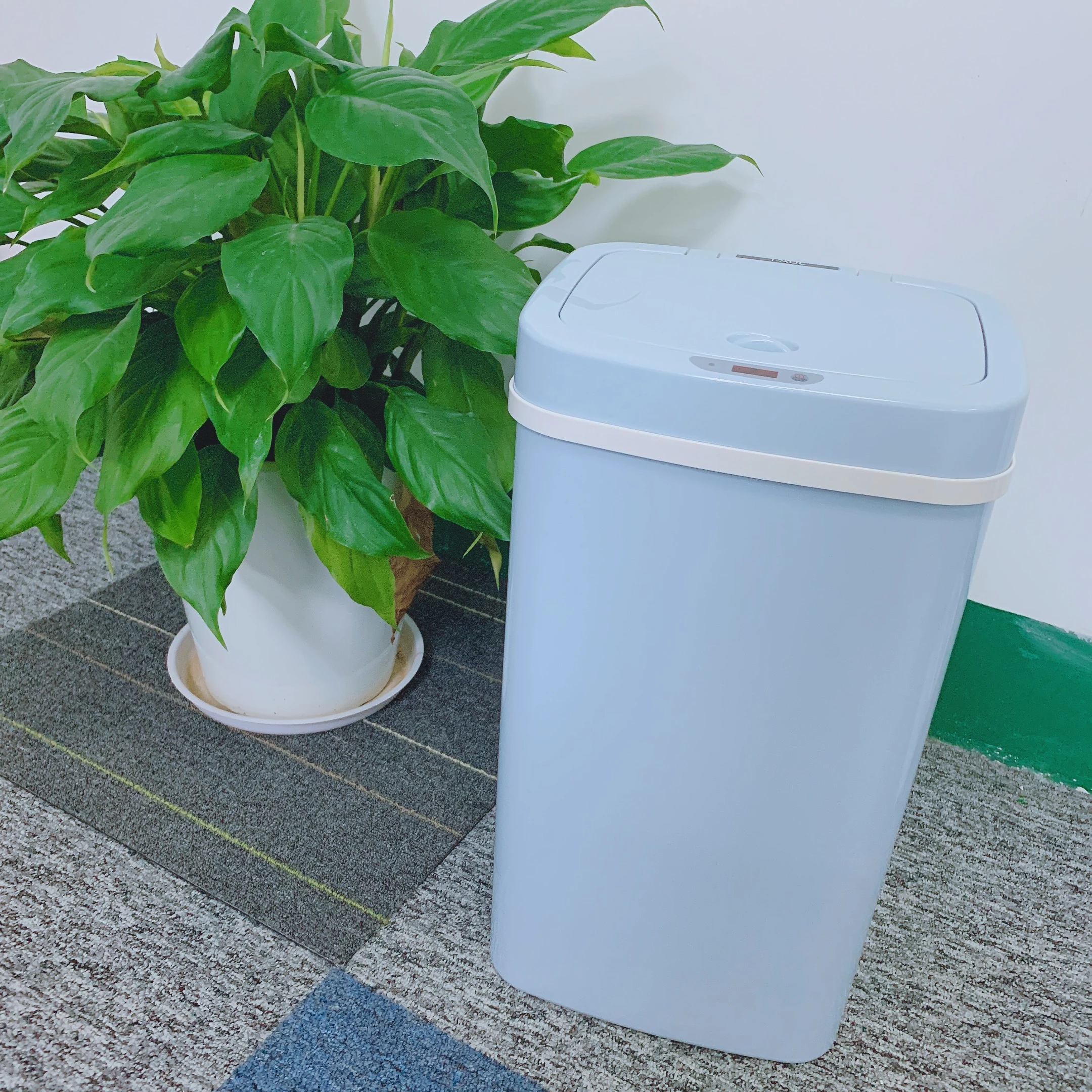 

Free Shipping Smart Trash Can Baby Diaper Pail Isolate Smelly High Quality Kitchen Baby Room Bin Blue