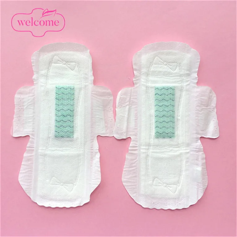 

Women's sanitary napkin free sample certified organic cotton girls pads