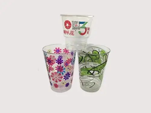 Curved offset plastic paper cup bowl digital printing machine cup