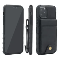 

Seamless Connection Up and Down Flip Card Holder Mobile Phone Covers for iphone 11 pro max, for iphone 11 phone wallet case