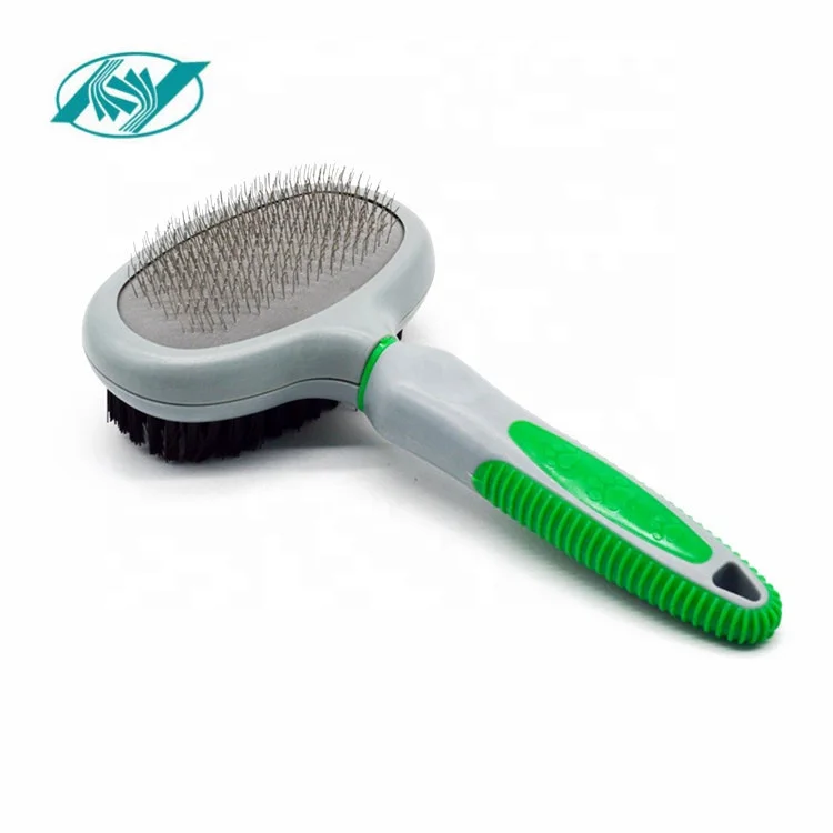 

Supplier low price pet grooming hair brush, Blue and grey