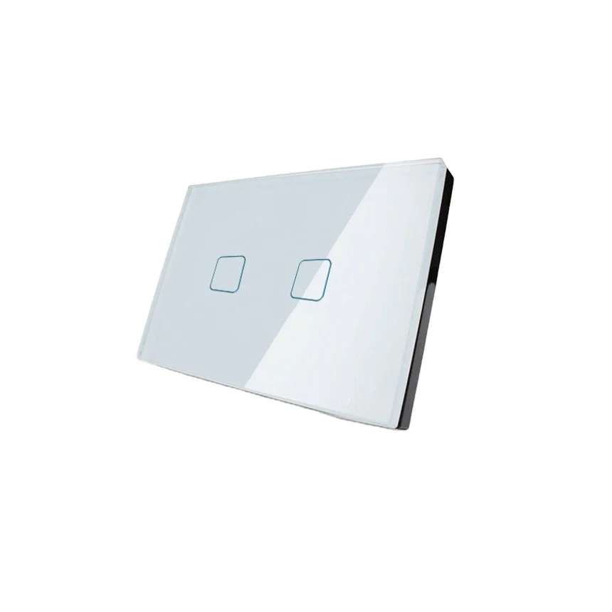 

Open Electric US Standard 2 Gang 1 Way Smart Home Tuya App/E-welink App remote Control Wifi smart wall Light Touch Switch