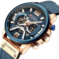 

Luxury Gold Waterproof Chronograph 8329 Curren Watches Men Reloj Curren