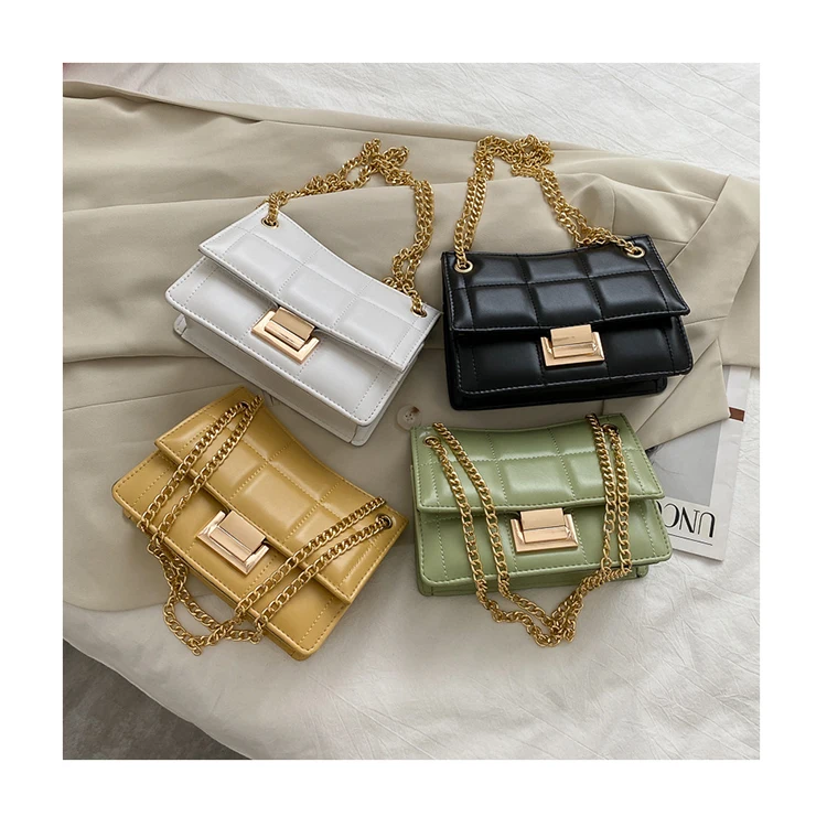 

Female Brand Embroidery Thread Messenger Bags For Women Fashion Plaids Handbags and Purses Women Luxury Chain Shoulder Bags sac