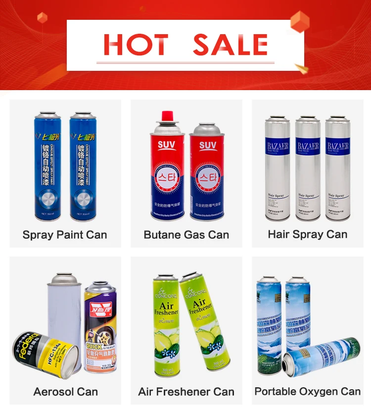 Tinplate Metal Refillable Empty Air Pressure Spray Compressed Air Tin