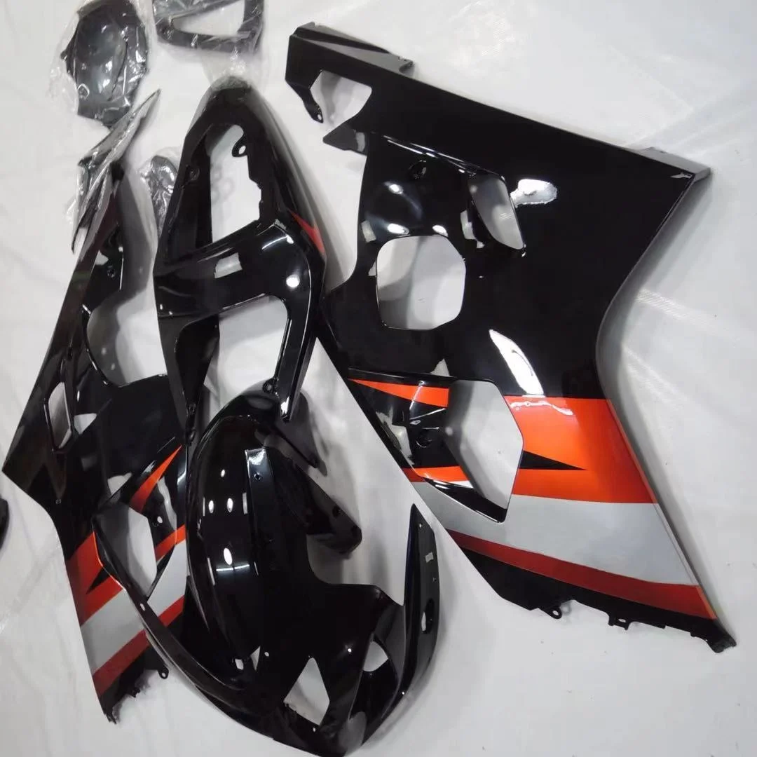 

2021 WHSC ABS Plastic Fairing BodyWork Kit For SUZUKI GSXR600-750 2004-2005 black, Pictures shown