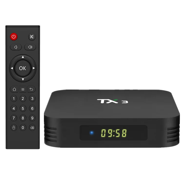 

TX3 S905X3 Amlogic Android 9.0 Smart TV BOX 4GB 64GB Quad Core 4K OTT GB 16GB Set TOP BOX S905X3 TX3 Media IPTV BOX