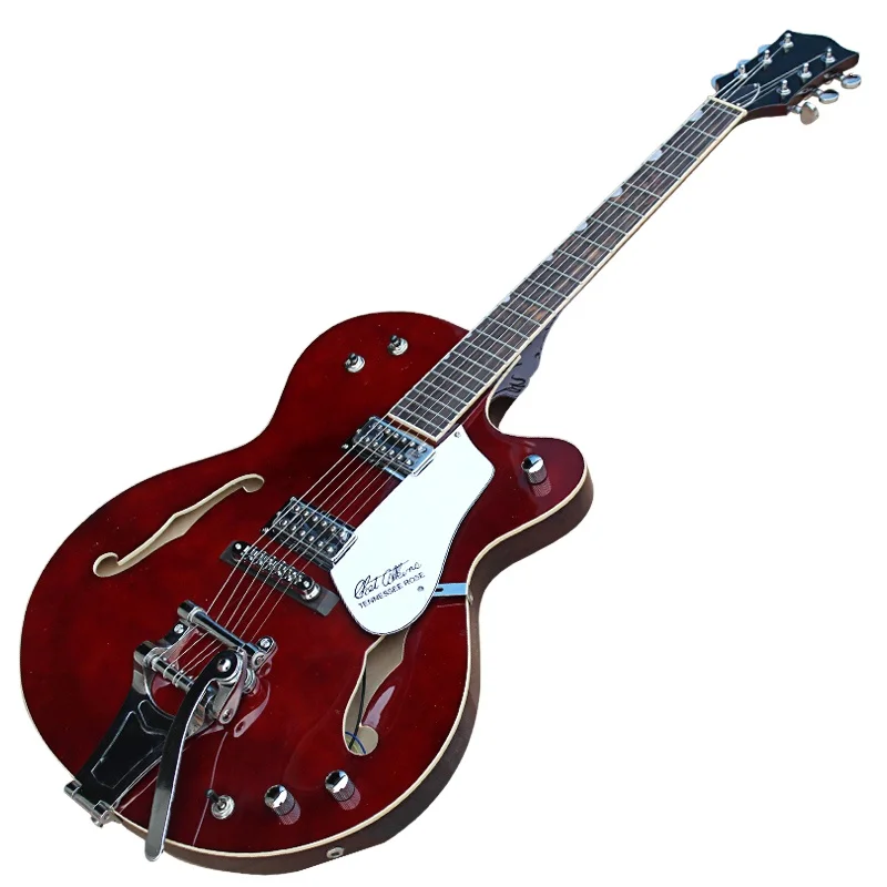 

Flyoung Wine Red Semi-hollow Electric Guitar 6-string Electric Guitar