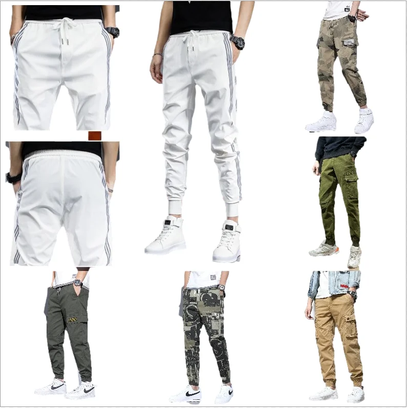 

Autumn winter street inexpensive new men's overalls pocket sports pants casual pants men's jogging pants wholesale, Customized color