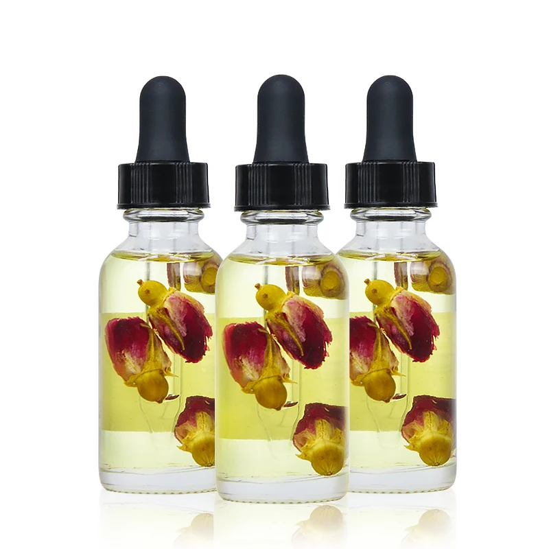 

LIYALAN Wholesale Private Label Natural Organic Essential Rose Petals Oil Serum 100% Pure For Face Body And Hair, Light yellow