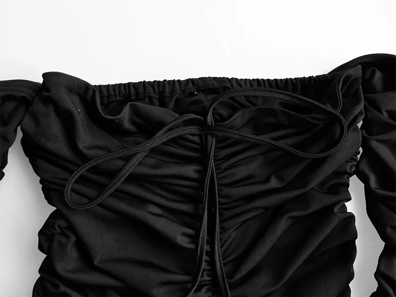 2020 Fashion bandage dress sexy off shoulder bodycon party women dresses Sexy White Women Casual Long Sleeve Ladies Dress