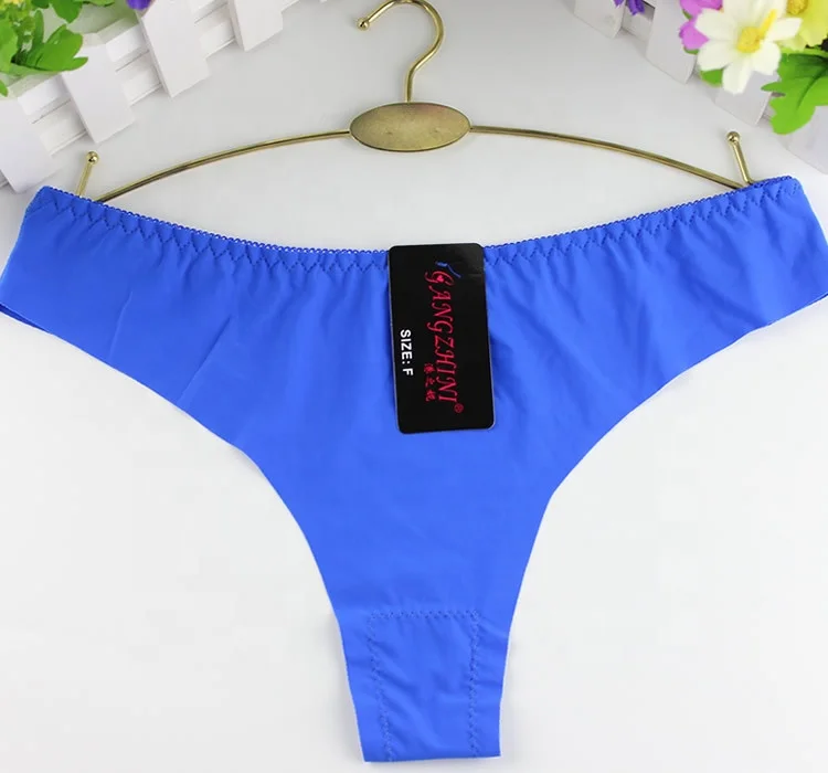 

custom 2021 new women's Underwear Thong Seamless Sexy Transparent Ice Silk Comfy G-String Panties Calcinhas, White, red, purple, green, black, skin color, red, light blue, pink