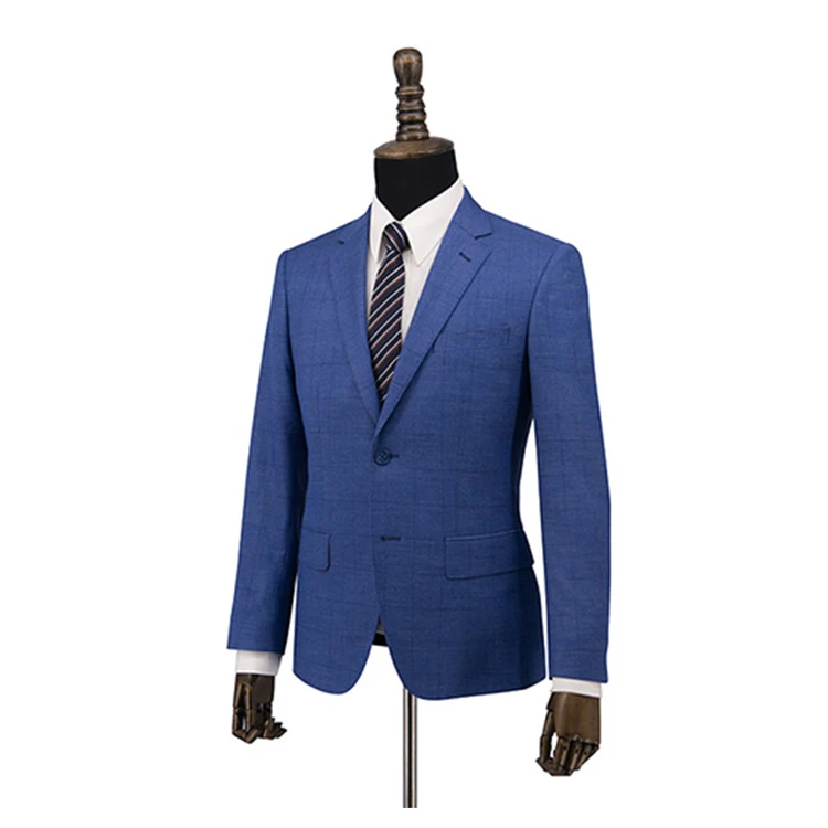 OEM Fashion Wedding Tailoring Suit Velvet Royal Blue Coat Men Suit