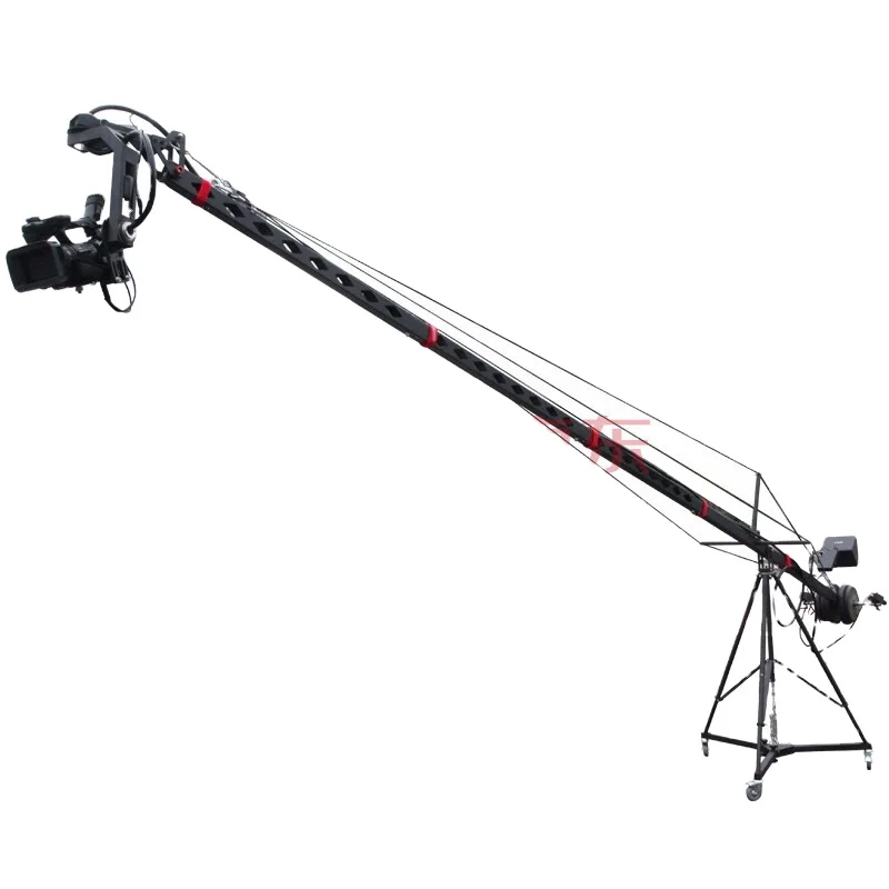 

Chinese professional jimmy jib camera crane with own brand Andy jib crane 3m-17m 4 or 3 wheel dolly system jimmy