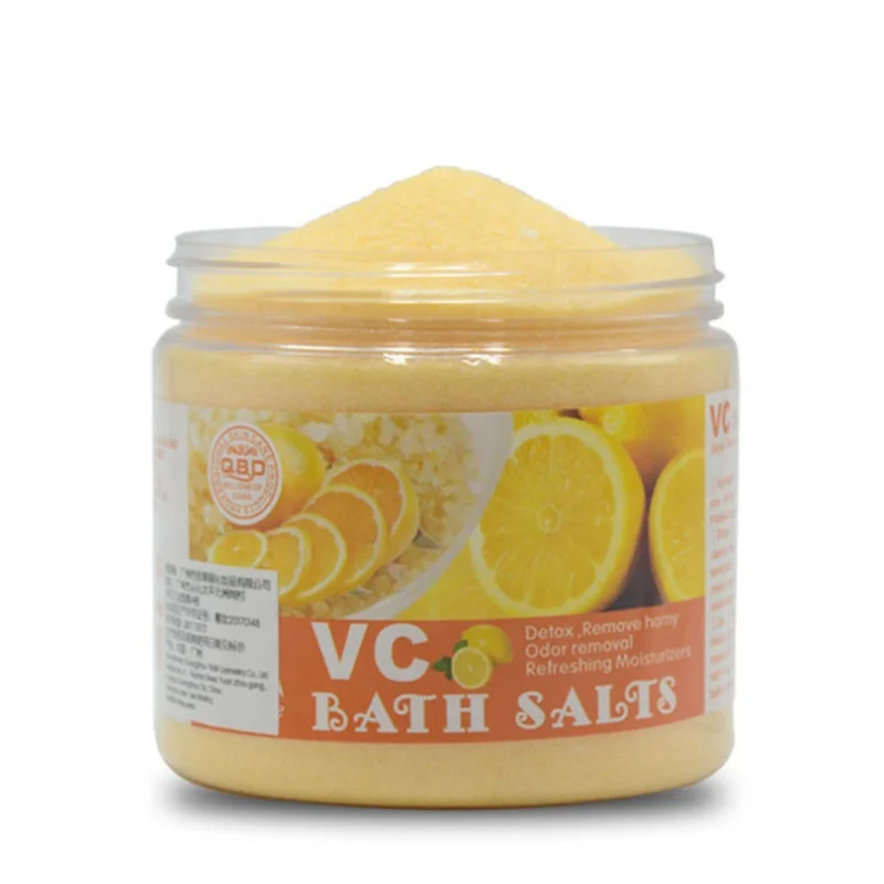 

680g Lemon Rose Milk Oil Control Bath Salt Gentle Cleansing Exfoliating Rubbing Mud Scrub Massage Body Bath Foot Bath Salt OEM