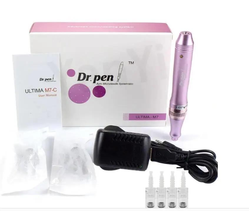 

purple Dr. Pen Derma Pen Auto Micro needle System Adjustable Needle Lengths 0.25mm-3.0mm Electric DermaPen Stamp FOR Ciliary ope