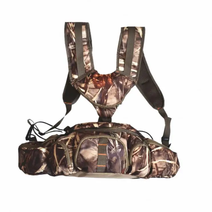 

Hunting Camo Fanny Waist Pouch Pack Harness for Climbing Hiking Camping Running Travelling, Camouflage