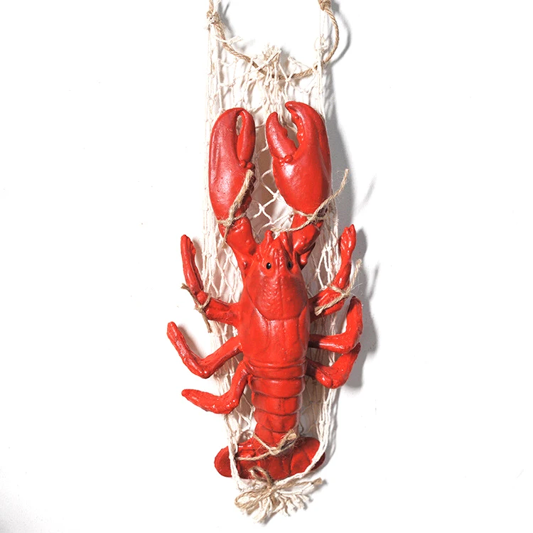 

Nautical decorations for home and restaurants crab lobster, Red