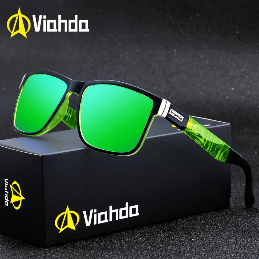 

2020 Viahda Brand Design Polarized Sunglasses Men Driving Shades Male Sun Glasses For Men Square Mirror Summer UV400 Oculos, Custom colors