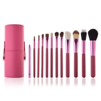 

In Stock 12pcs Professional Private Label Facial Foundation Powder Cosmetic Brush Kit Makeup Brush Set With Holder