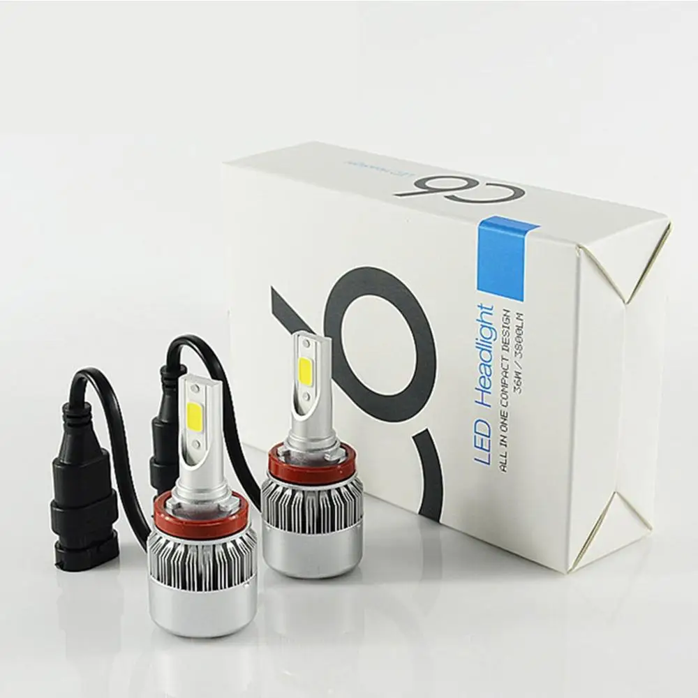 

KINGSTARS c6 led headlight Auto Lighting 9005 HB3 9006 HB4 H11 H4 H7 Led H1 H3 Car LED 6000K Light Bulbs Headlight C6 LED