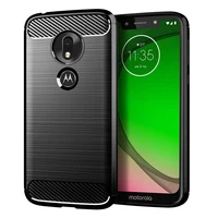 

Manufacturing Cell Phone Covers Brushed Carbon Fiber Case for Motorola Moto G7 Play Cases