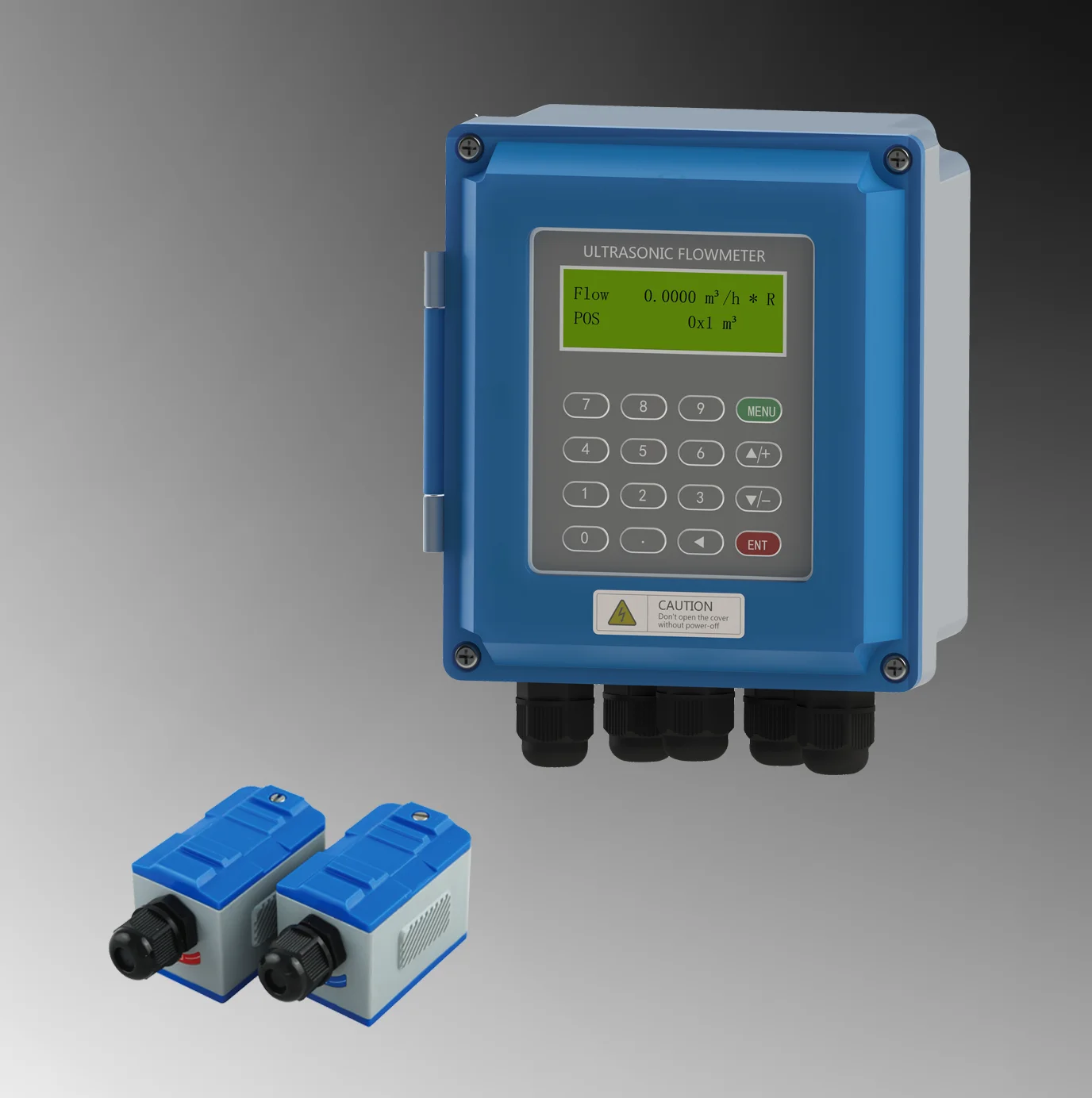 Digital Non Intrusive Wall Mounting Ultrasonic Flow Meter - Buy ...