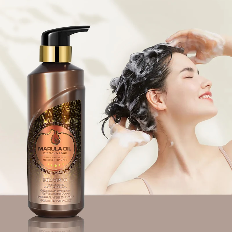 

Marula Oil Private Label Repair Damaged Hair Shampoo For Itchy Scalp Hair Care Color Protection Shampoo