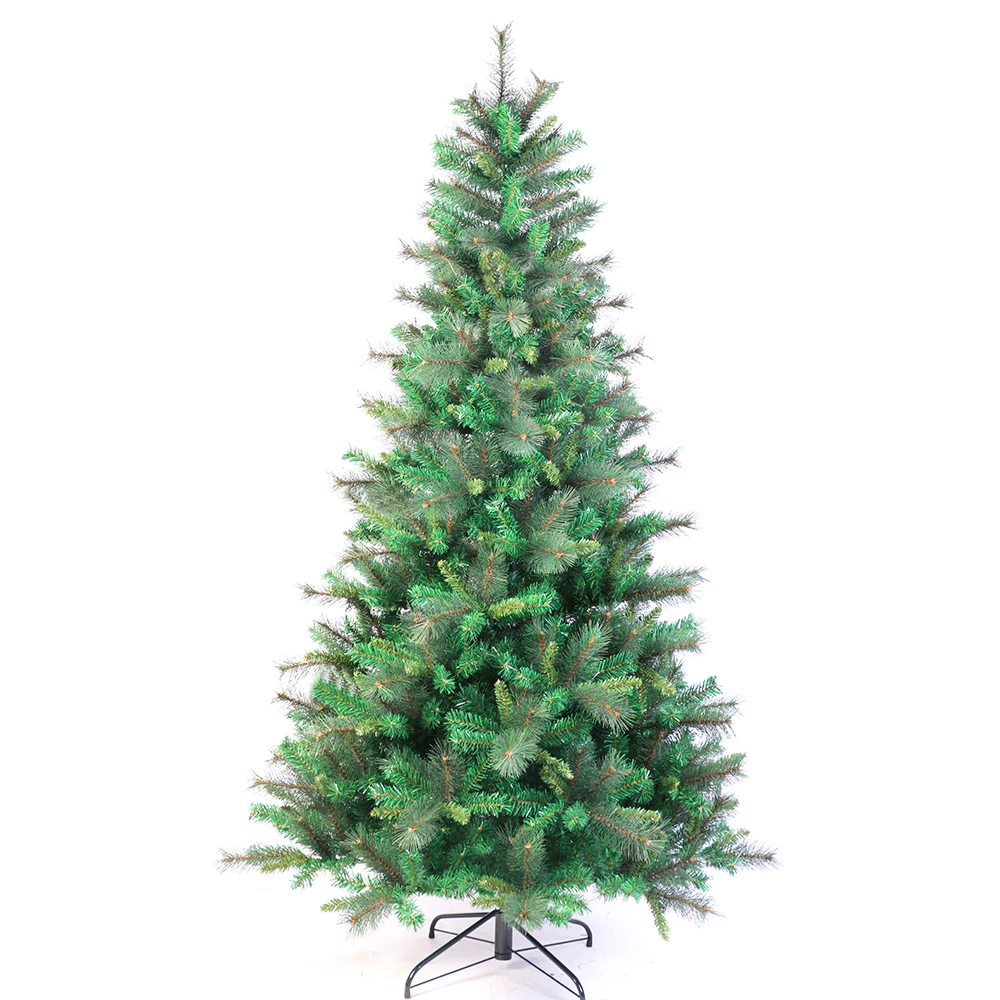 

New Best Selling 5ft 6ft 7ft PVC Green Folding Hinged Christmas Needle Tree home decoration