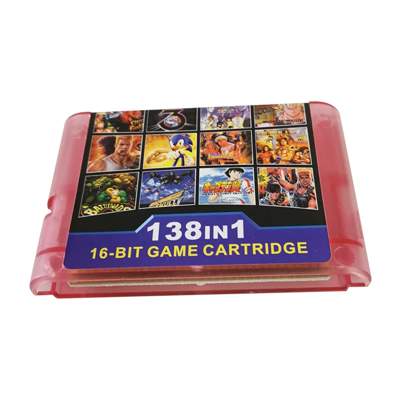 

The Best 138 in 1 Game Cartridge 16 bit MD Game Card For Sega Mega Drive For Sega Genesis and for original console Transparent p