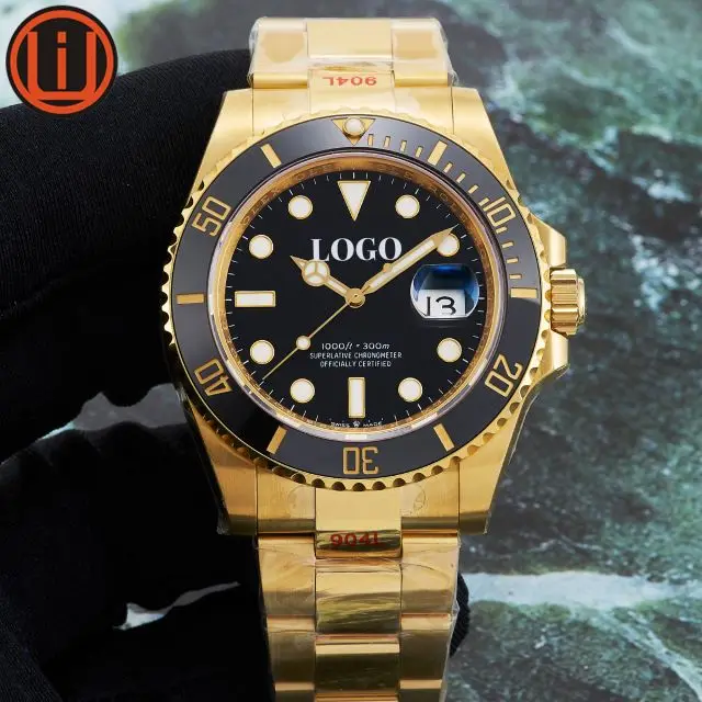 

Noob Luxury Luminous Watches 3235 Movement 904L Steel Full Gold 126618 41mm High-end Watch