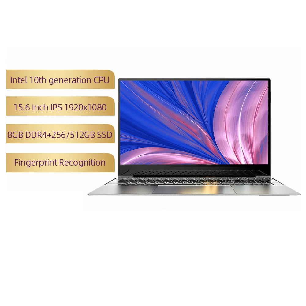 

15.6" I5-1035G1 Laptop 8GB DDR4 256GB SSD FHD Fingerprint Recognition 5G Dual-band Wifi Notebook Win10 Computer