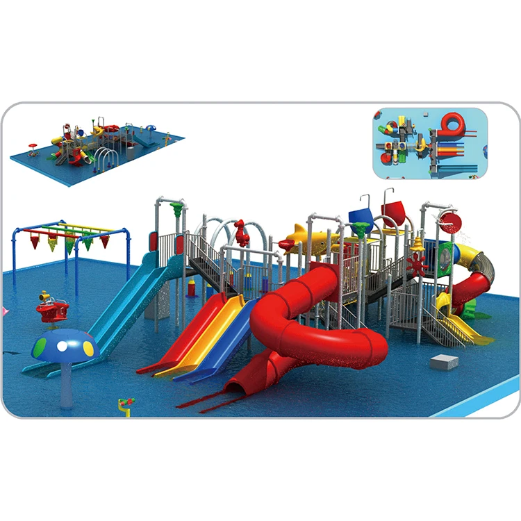 

Outdoor pool water slide kids dubai water slide water playground JMQ18163A, Red yellow blue orange green etc