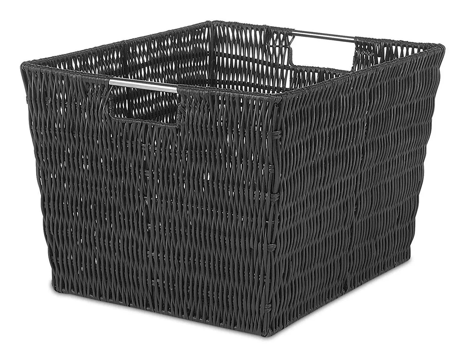 america style plastic imitation rattan weave basket with built