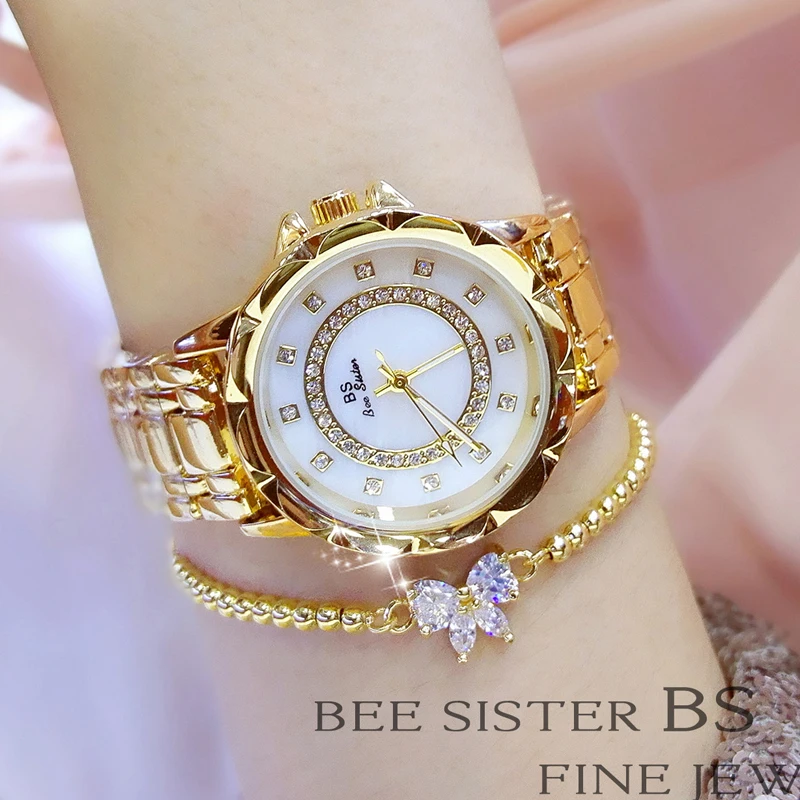 

Top Brand BS BEE SISTER Watches Beat seller Ladies Sports Watches Stainless Steel Quartz Watch Women