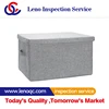 household Essentials ramie cotton Fabric Storage Boxes inspection service and quality control service
