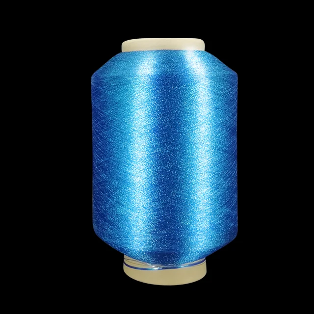 
MX-Type Metallic Yarn Different colors high quality polyester Metallic Yarn for ribbon hilos metalicos 