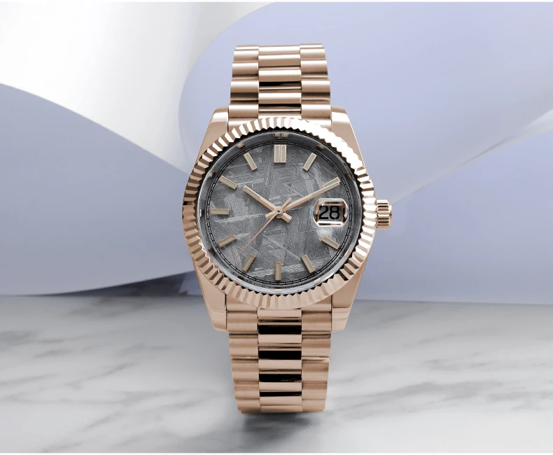 圣马丁豪华pt5000 316l不锈钢bgw9 发光潜水员 10atm陨石表盘手表出售