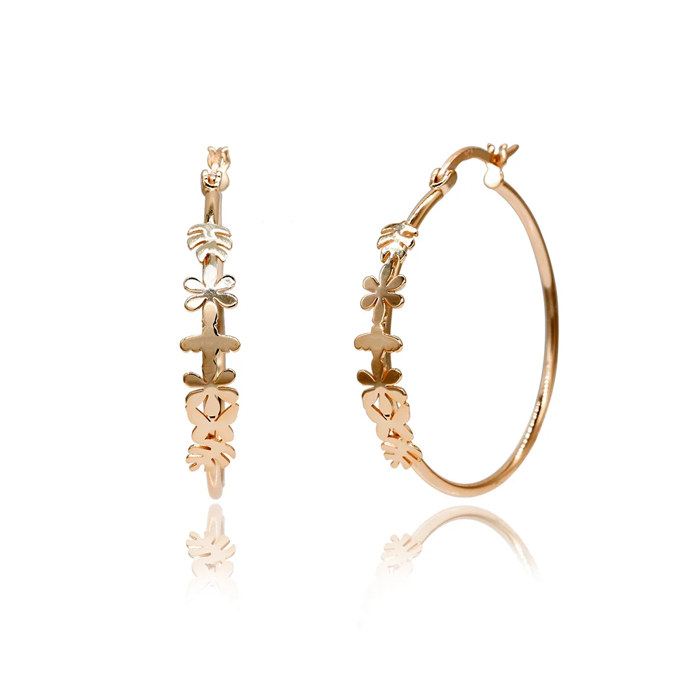 

18k trend design gold filled hoop dangle 925 sterling silver personalized style custom luxury fashion earrings for women, Gold, platinum, gold rose