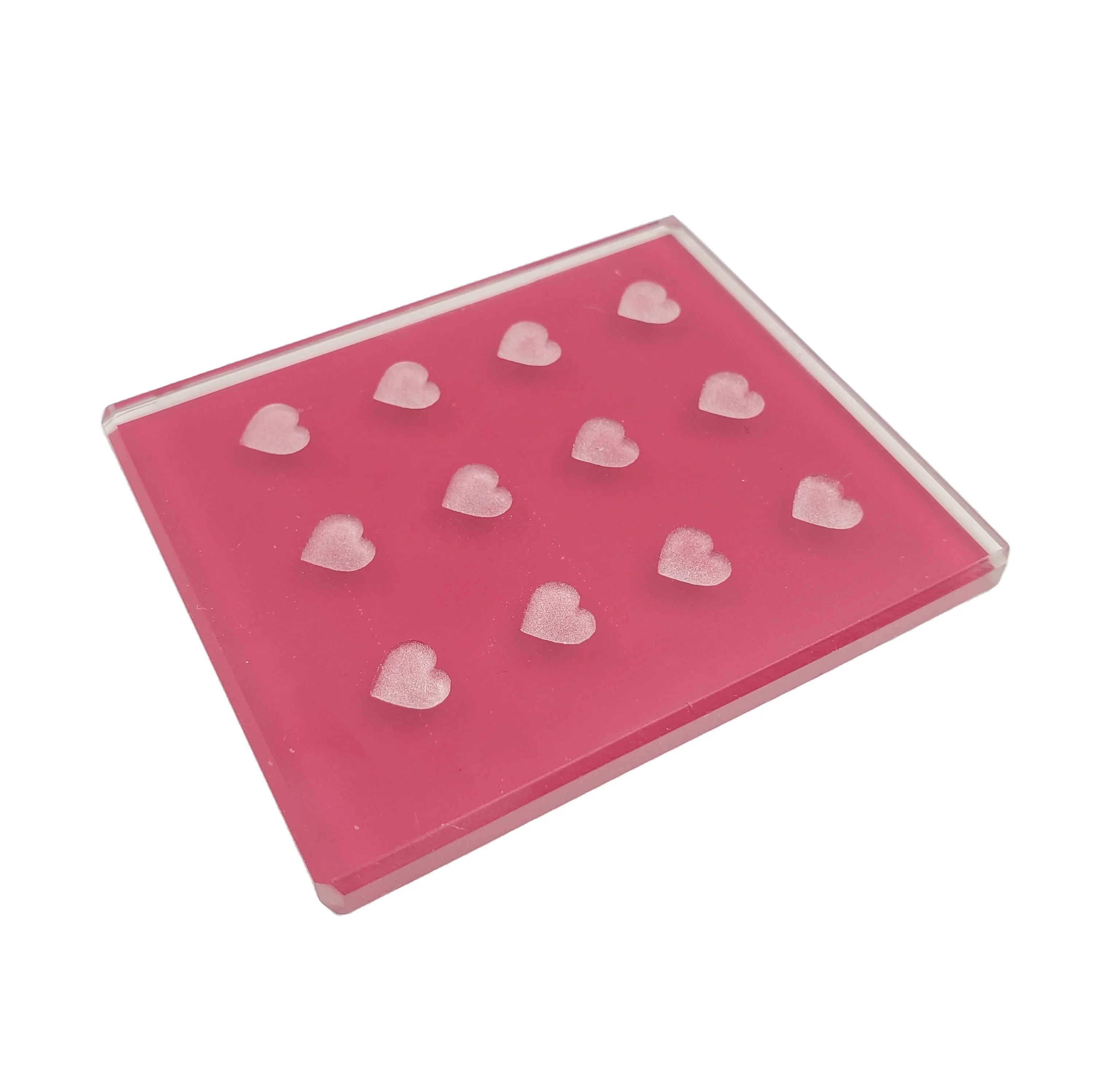 

wholesale eyelash glue holder/heart glue holder/lash glue tiles, Red