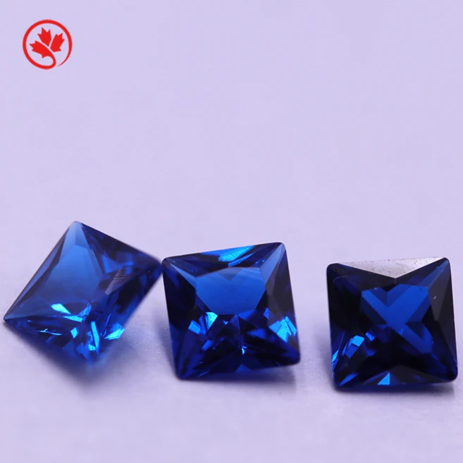 

Guangxi Wuzhou loose gemstone 1.5*1.5 - 4*4 mm square shape Synthetic Spinel 113# for silver jewelry