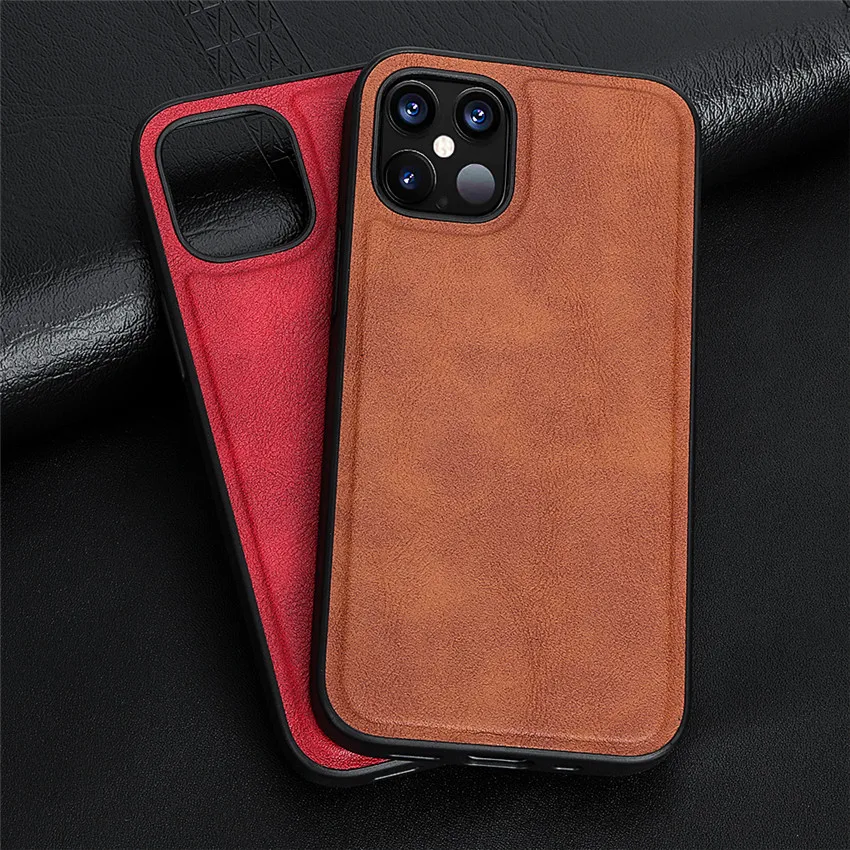 

Manufacturer BSCI Factory Fast Ship Low MOQ Leather Phone Case for iPhone 12, 6 colors