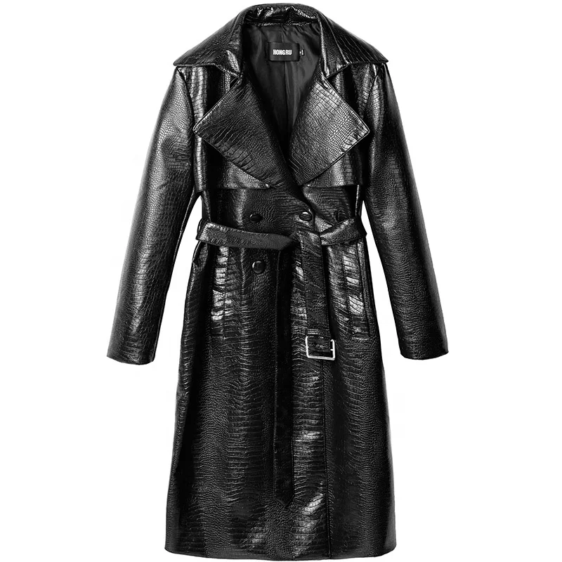 

New style warm women pu leather coats jackets, Black,red