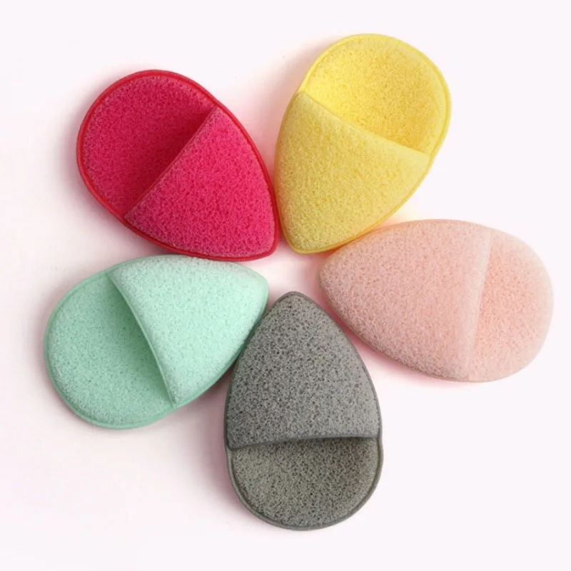 

2 layers Make Up Teardrop Cleansing Face Sponges Hydrophilic Personalized Skin Care Cosmetic Puff, Multi color