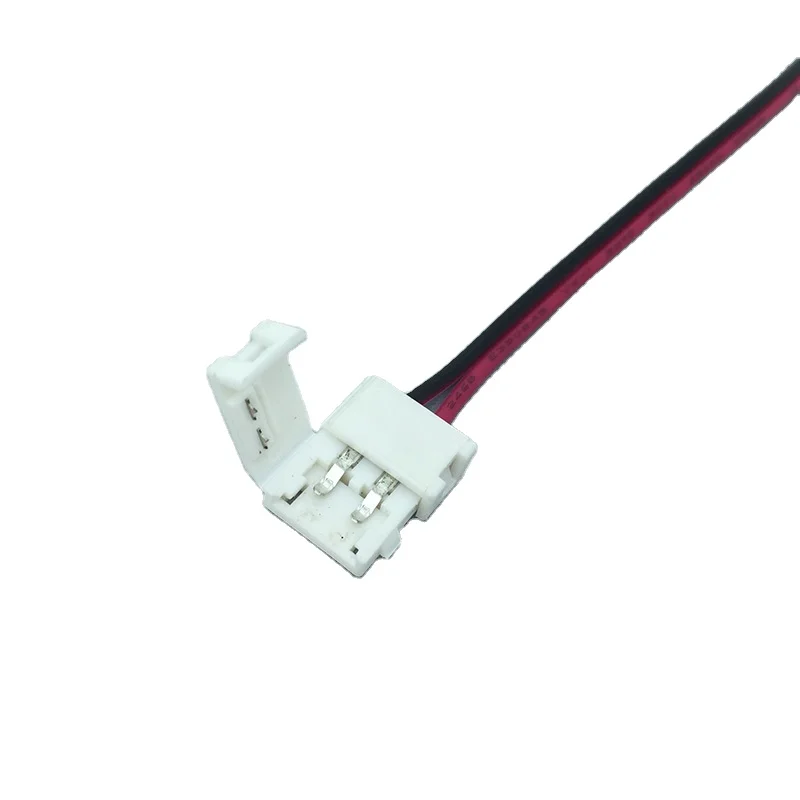 Fongkit LED 5050 Single Colour Strip Light Connector 2 Pin Conductor 10 mm Wide Strip to Strip Jumper