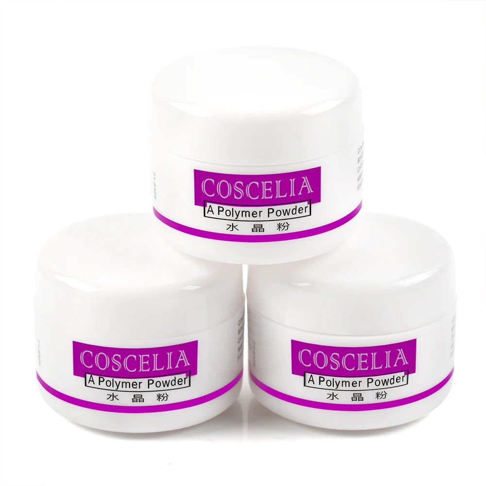

COSCELIA 3 Colors Nail Acrylic Powder Nail Extension Acrylic Nail Tips