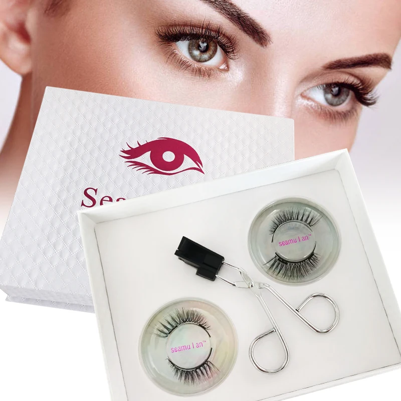 

Seamulan wholesale handmade korea products magnetic eyeliner false eyelashes and private label customize packaging wholesale
