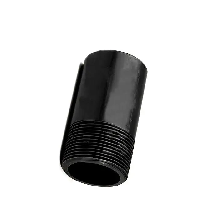 barrel nipple 4" male threaded pvc